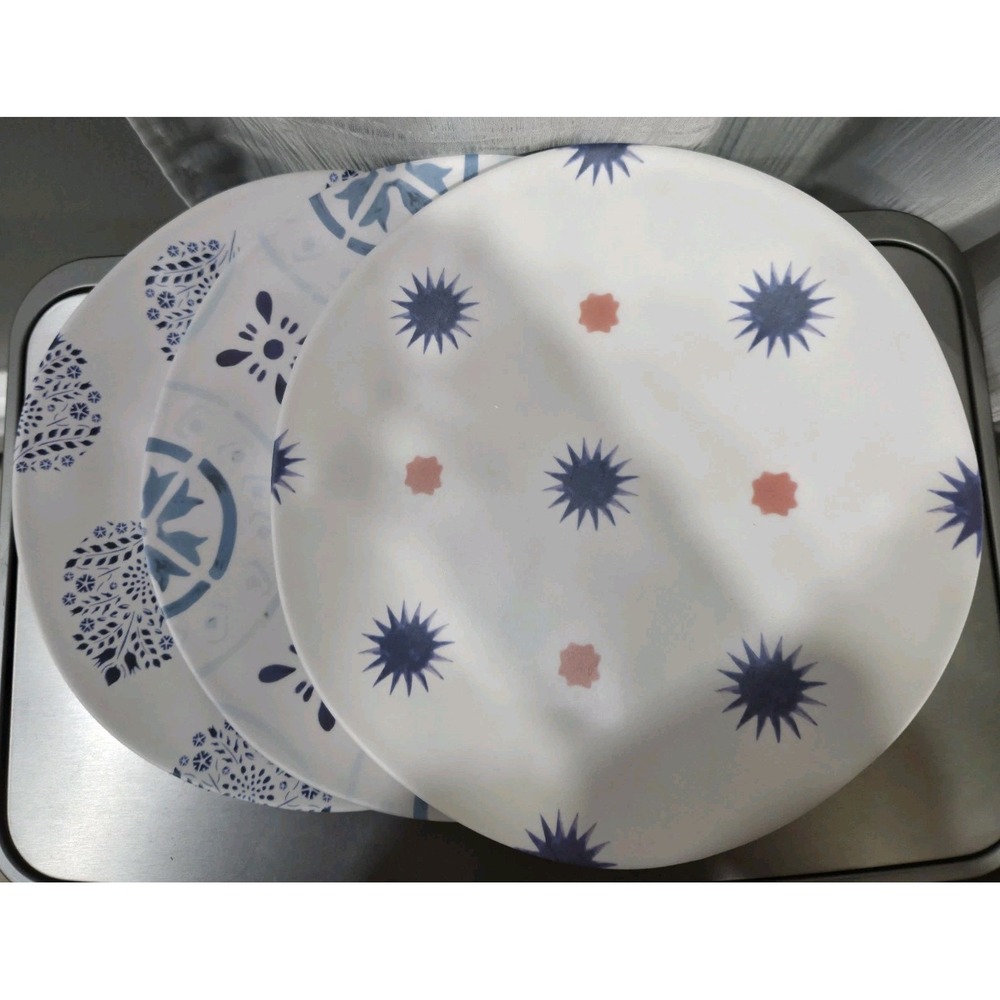 Terrain Melamine Dishes Set/3 Mixed Patterns 10.5"